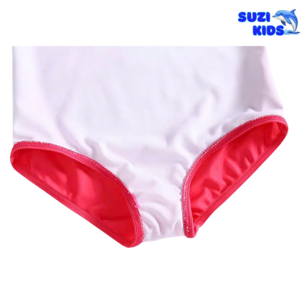 Đồ bơi bé gái liền thân mẫu xanh thỏ hồng - Suzi kids - Hình ảnh 4