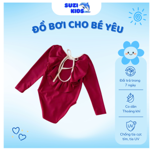 Đồ bơi bé gái liền thân hở lưng đi biển – Suzi Kids