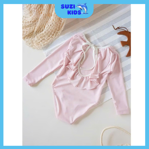 Đồ bơi bé gái liền thân hở lưng đi biển – Suzi Kids - Hình ảnh 3