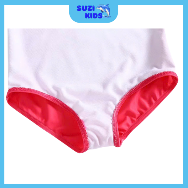 Đồ bơi bé gái liền thân mẫu xanh thỏ hồng - Suzi kids - Hình ảnh 4