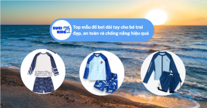 Top mẫu đồ bơi dài tay cho bé trai đẹp, an toàn và chống nắng hiệu quả