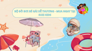 bộ đồ bơi bé gái dễ thương giá rẻ