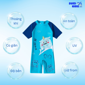 Bộ đồ bơi cho bé trai cộc tay mùa hè 2025 SuziKids Bộ đồ bơi cho bé trai cộc tay mùa hè 2025 SuziKids