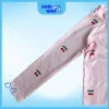 Bộ bơi liền mảnh phối bèo hồng cheri dài tay- Suzi kids