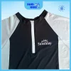 Bộ bơi bé gái có khóa kéo tay ngắn- Suzikids