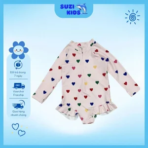Đồ Bơi Cho Bé Gái Mùa Hè Tay Dài Kiểu Mới- Suzi Kids